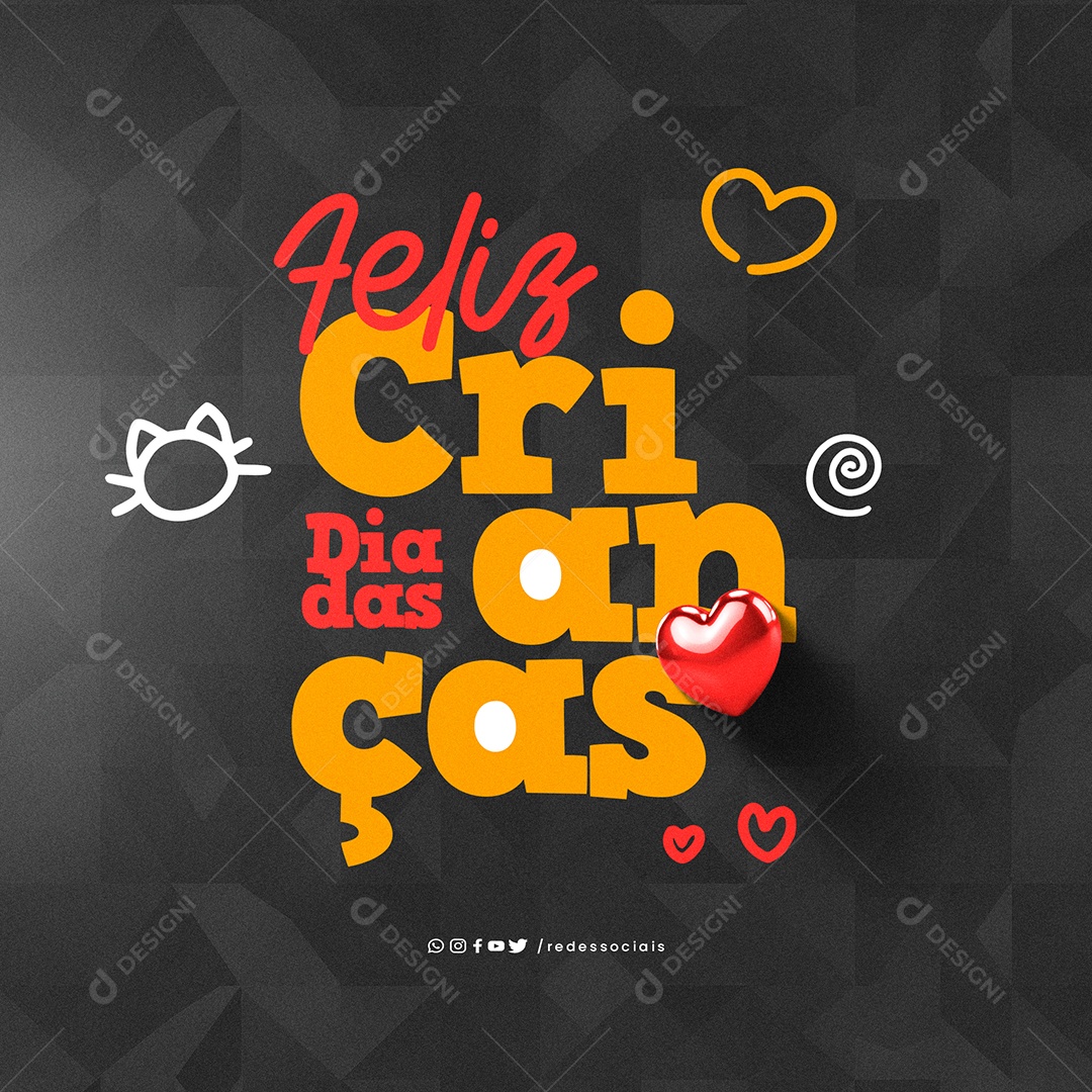 Social Media Dia das Crianças  A Magia da Infância PSD Editável