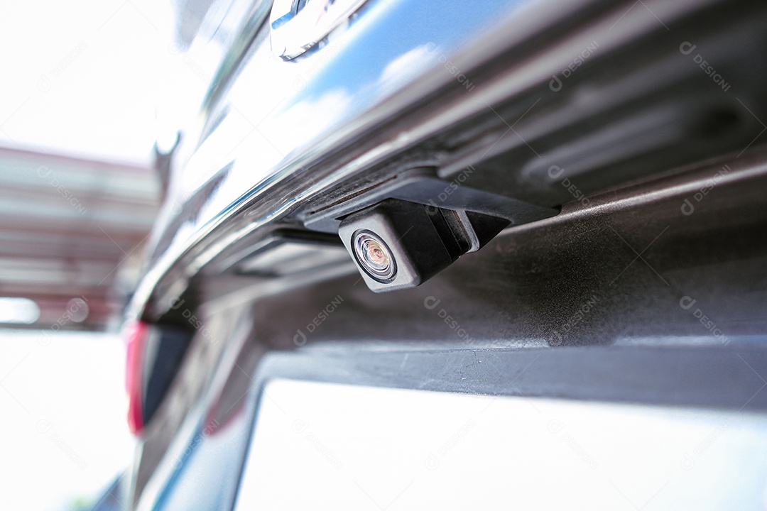 Camera traseira de um carro moderna