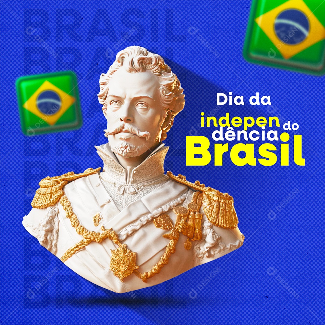 Dia da Independência do Brasil 07 de Setembro Social Media PSD Editável