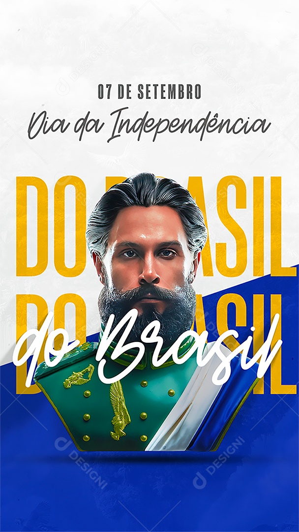 Story Dia da Independência do Brasil 07 de Setembro  Social Media PSD Editável