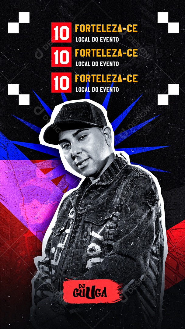 Flyer Artista Agenda Social Media PSD Editável