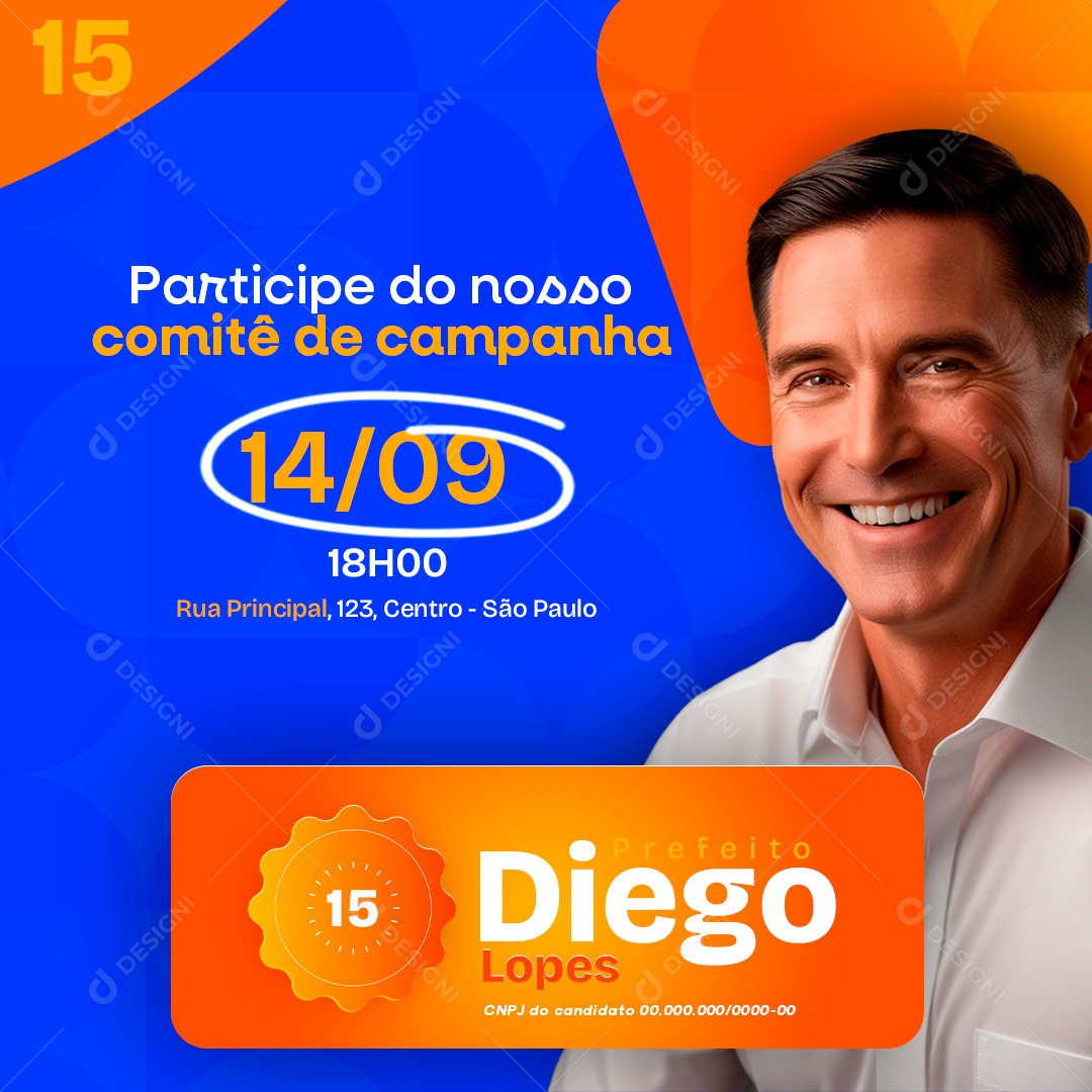 Política Social Media PSD Editável