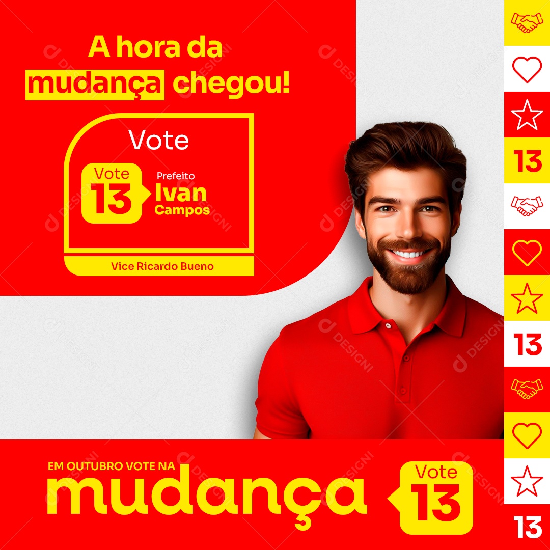 Política Social Media PSD Editável