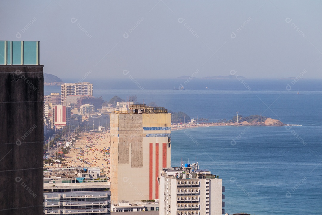 Vista aérea do bairro do Leblon