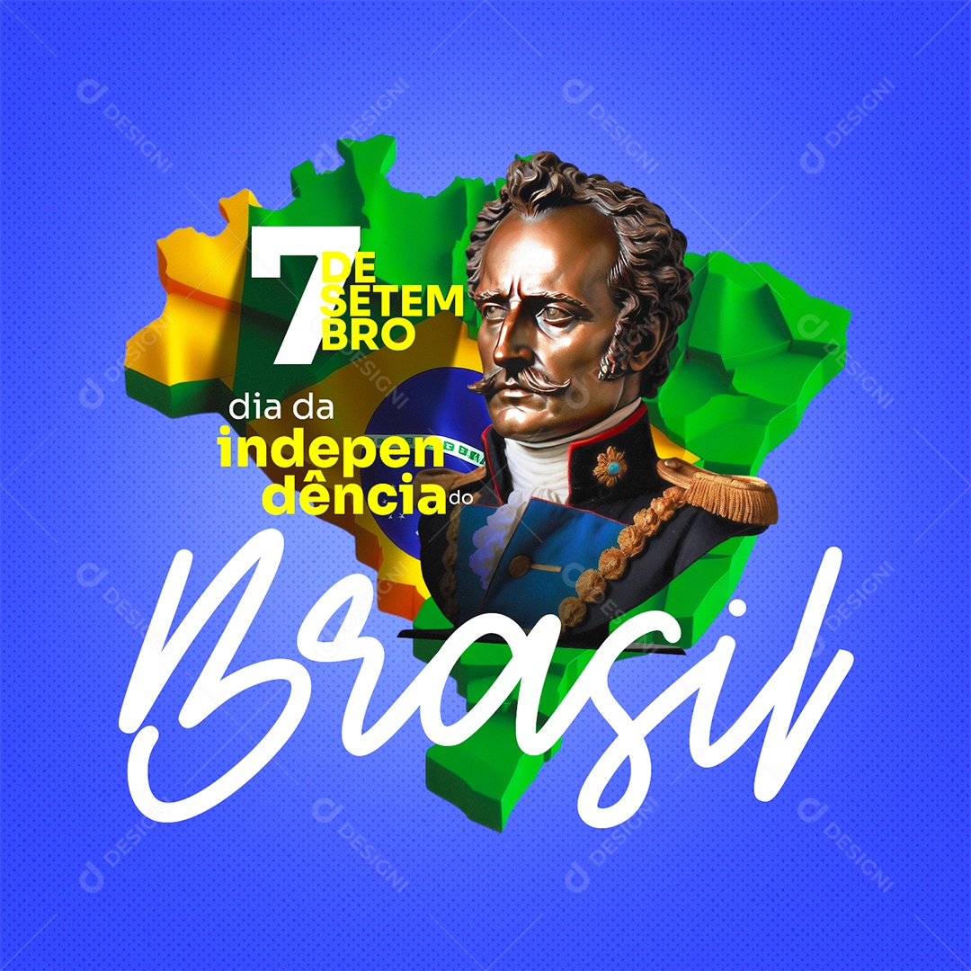 Dia da Independência do Brasil 07 de Setembro Social Media PSD Editável