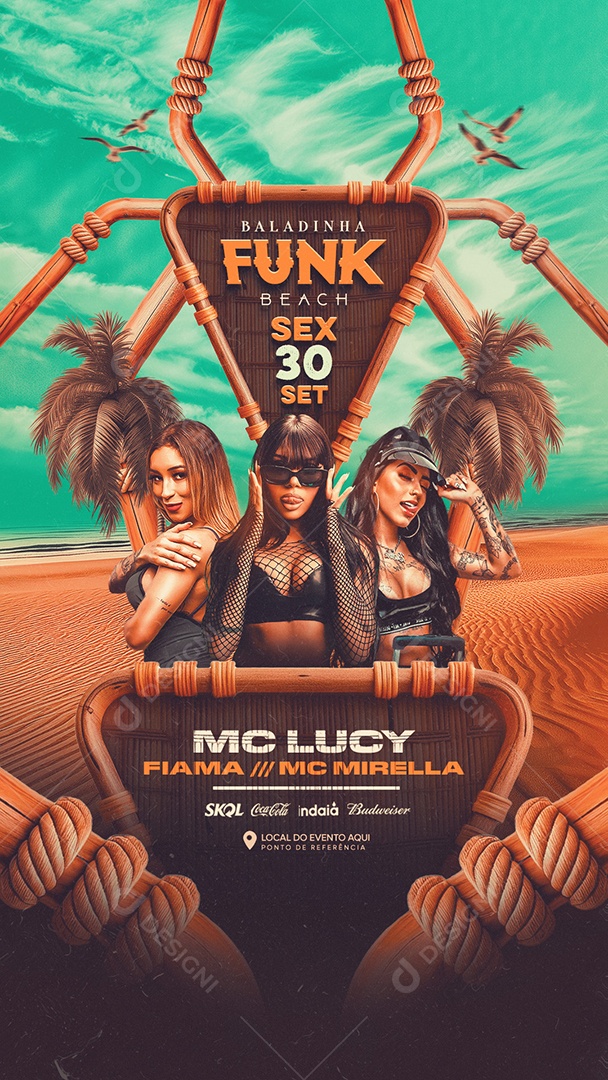 Balada Funk Social Media PSD Editável