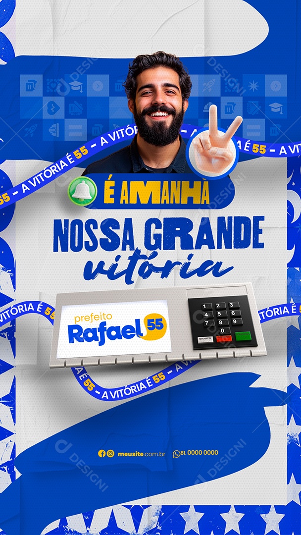 Story Politica É Amanhã Social Media PSD Editável