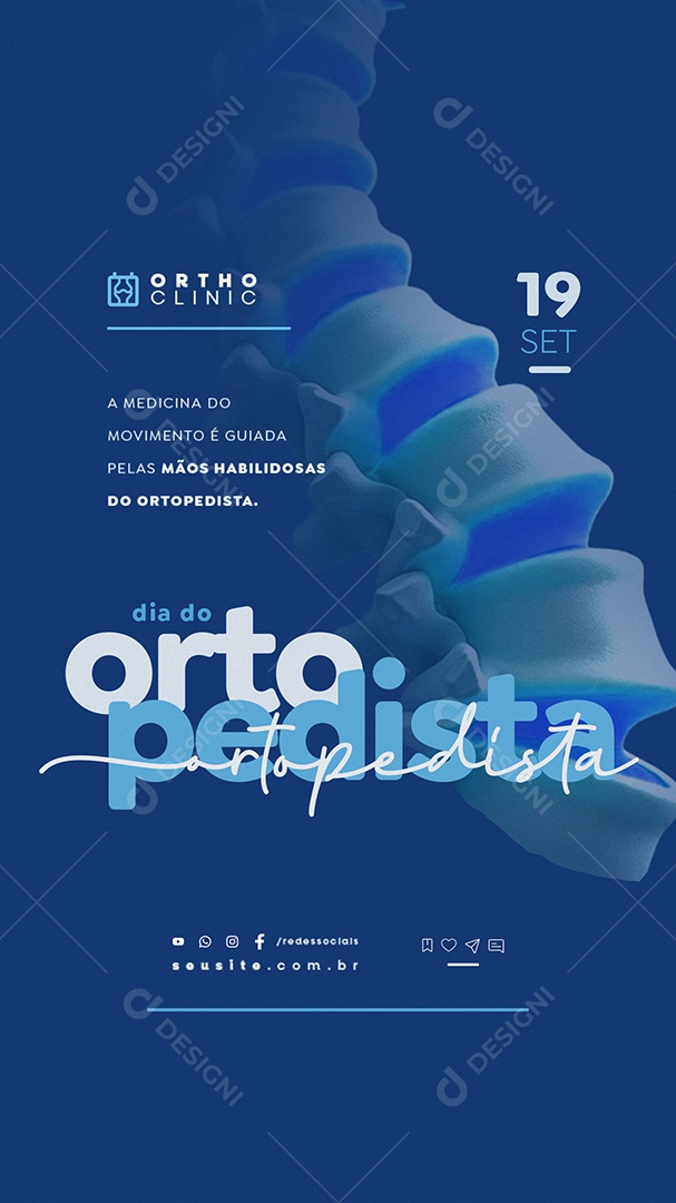 Story Dia do ortopedista 19 de Setembro Social Media PSD Editável