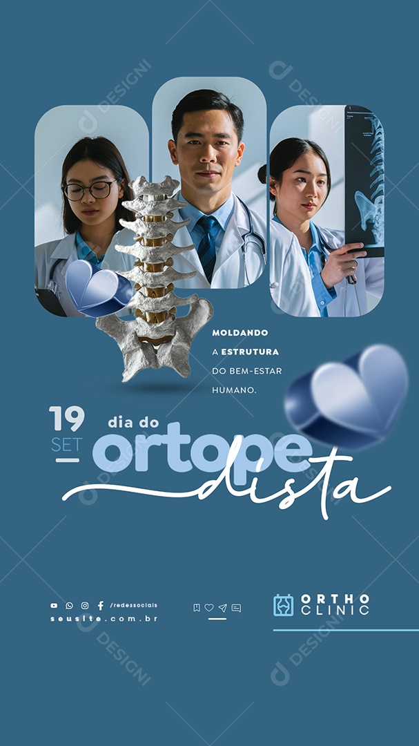 Story Dia do Ortopedista 19 de Setembro Social Media PSD Editável