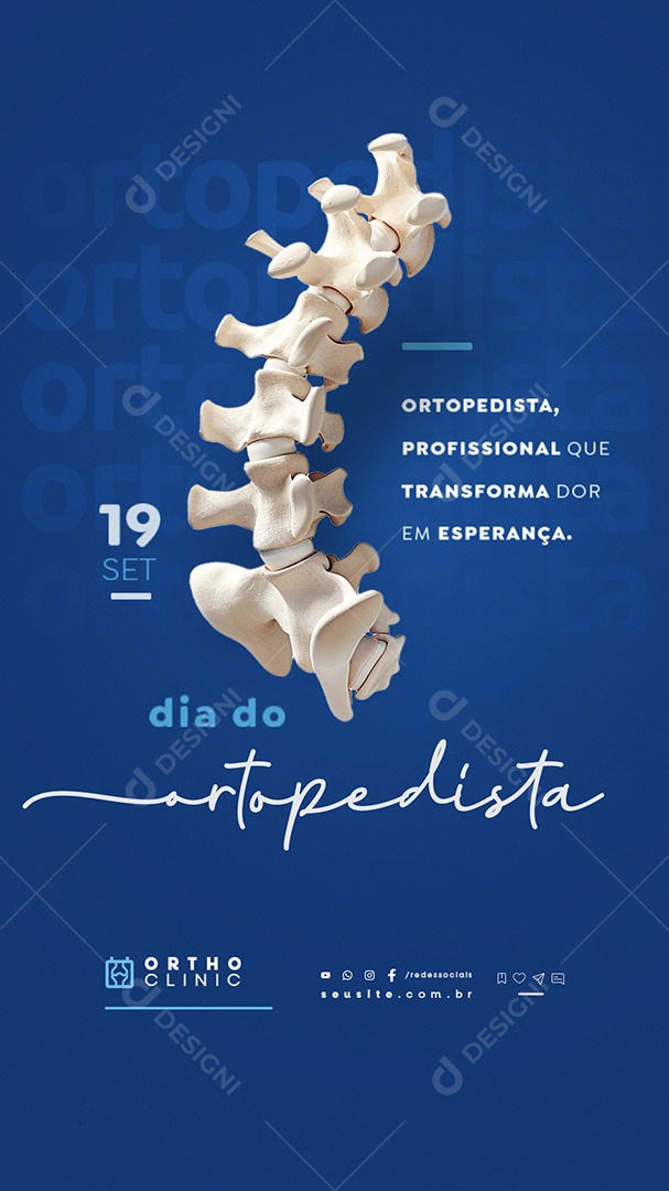 Story Dia do Ortopedista 19 de Setembro Profissional Que Transforma Social Media PSD Editável