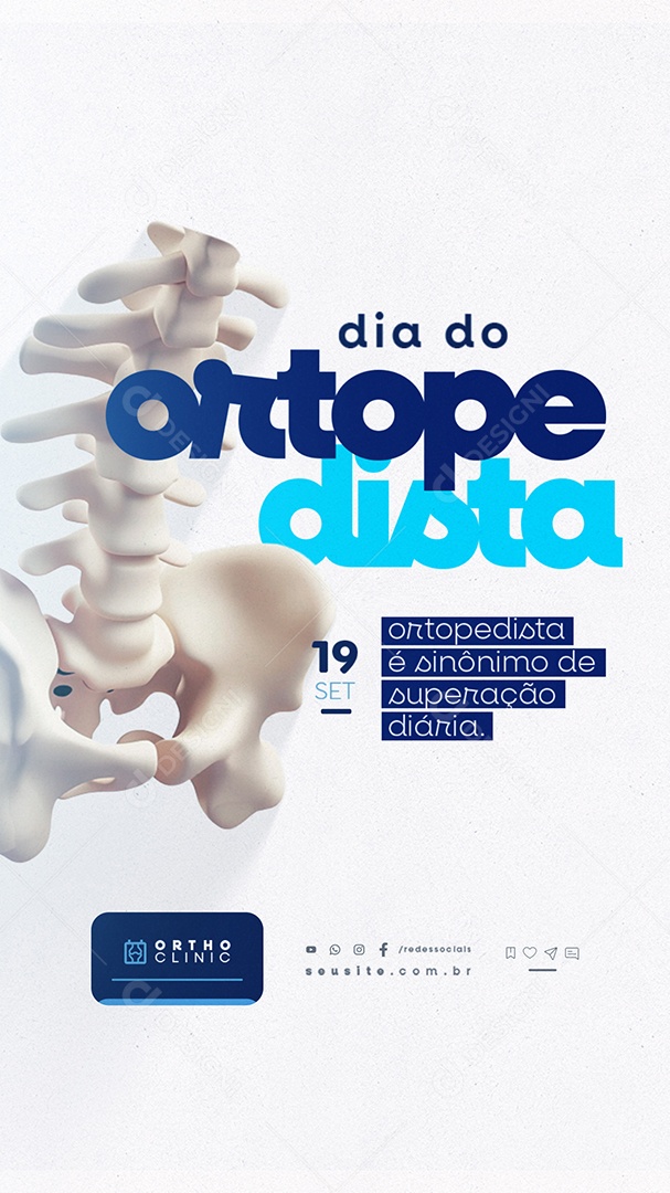 Story Dia do ortopedista 19 de Setembro Social Media PSD Editável