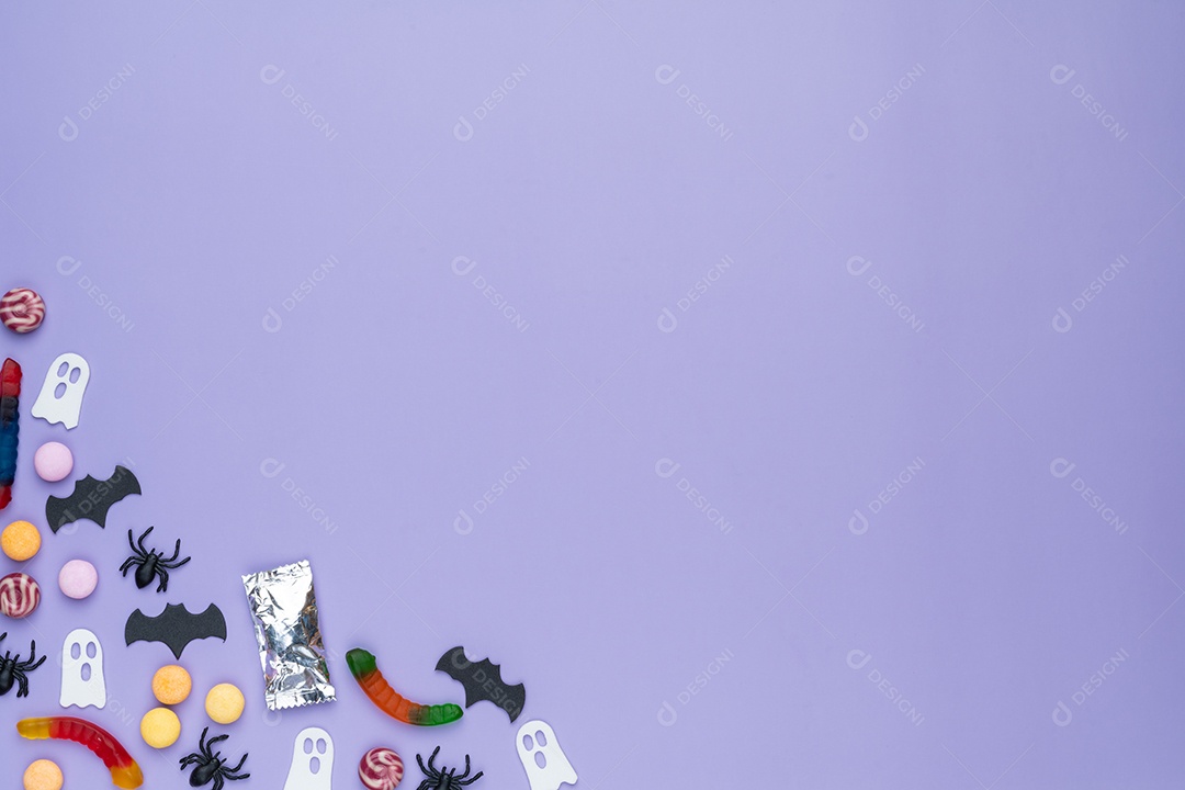 Doces fines balinhas para decoração de halloween