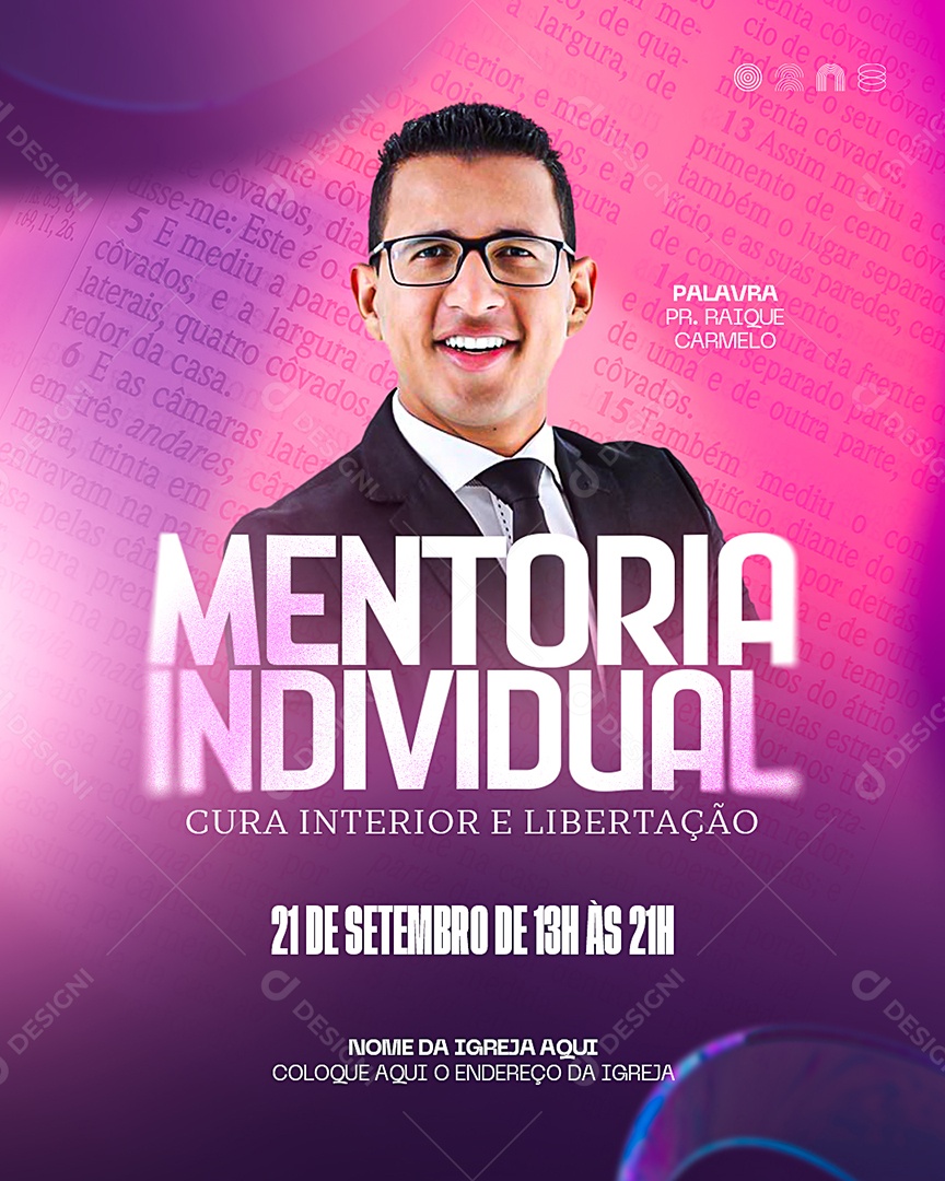 Mentoria Individual Social Media PSD Editável