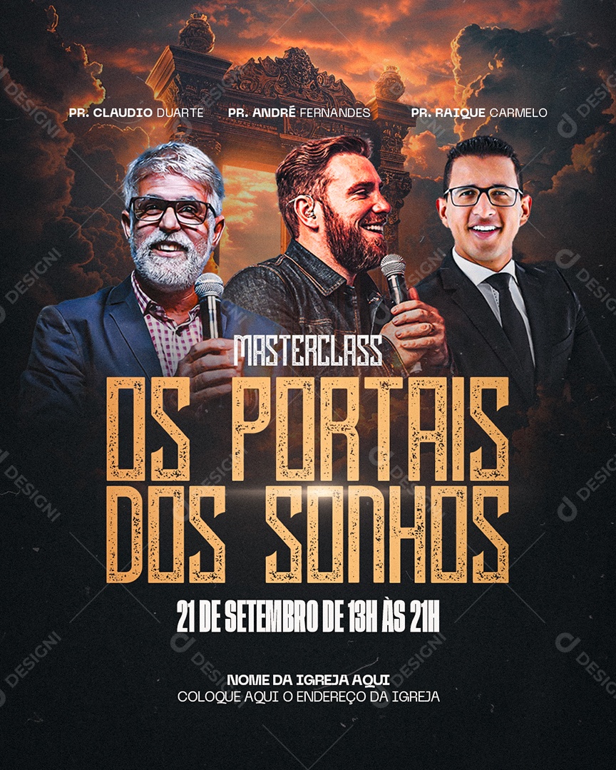 Os Portais dos Sonhos Social Media PSD Editável