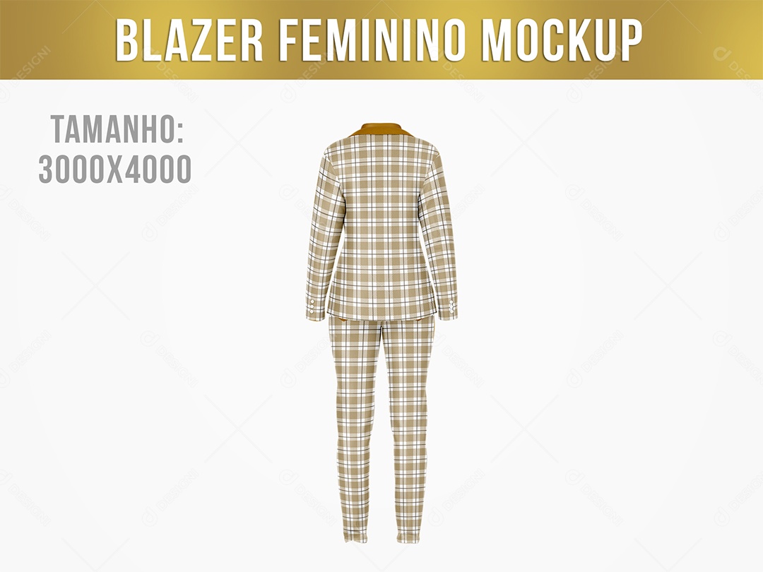 Blazer Feminino Mockup PSD Editável