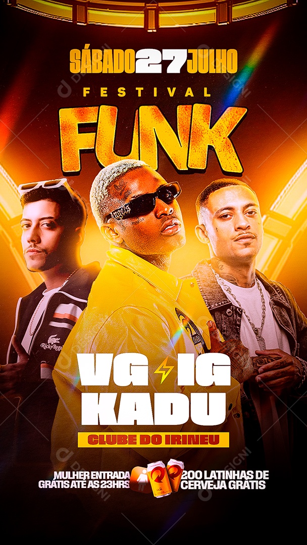 Festival Funk Social Media PSD Editável