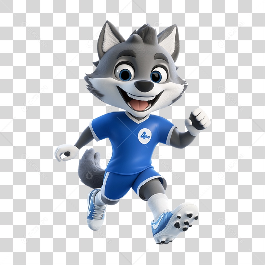 Mascote Lobo PNG Transparente