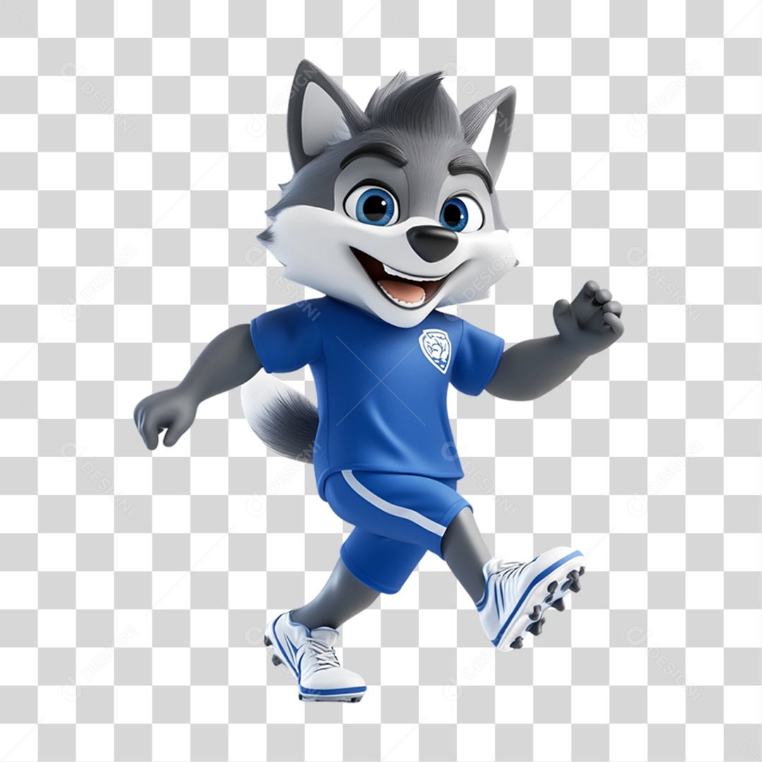 Mascote Lobo PNG Transparente