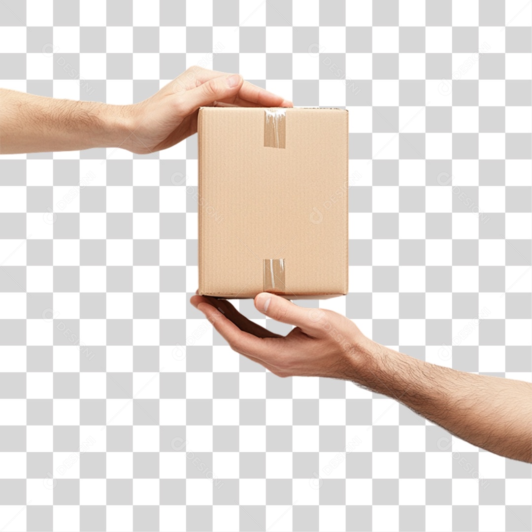 Mãos de Entregador Mercadorias PNG Transparente