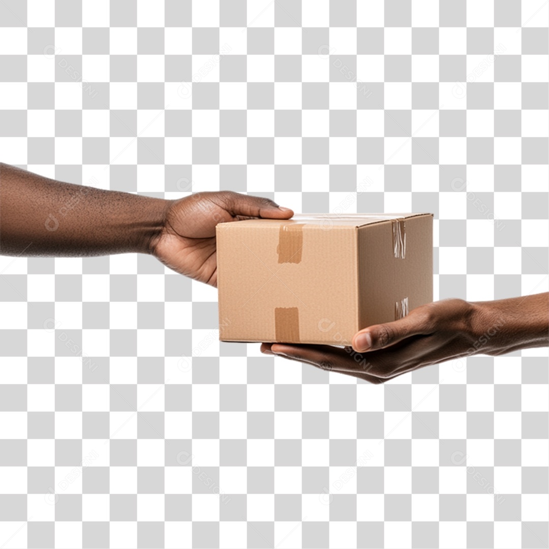 Mãos de Entregador Mercadorias PNG Transparente
