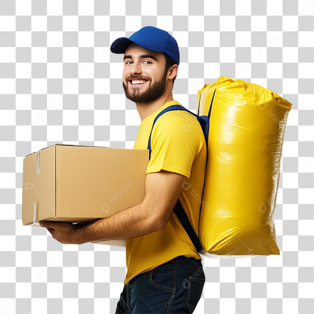 Entregador Trabalho Mercadorias PNG Transparente