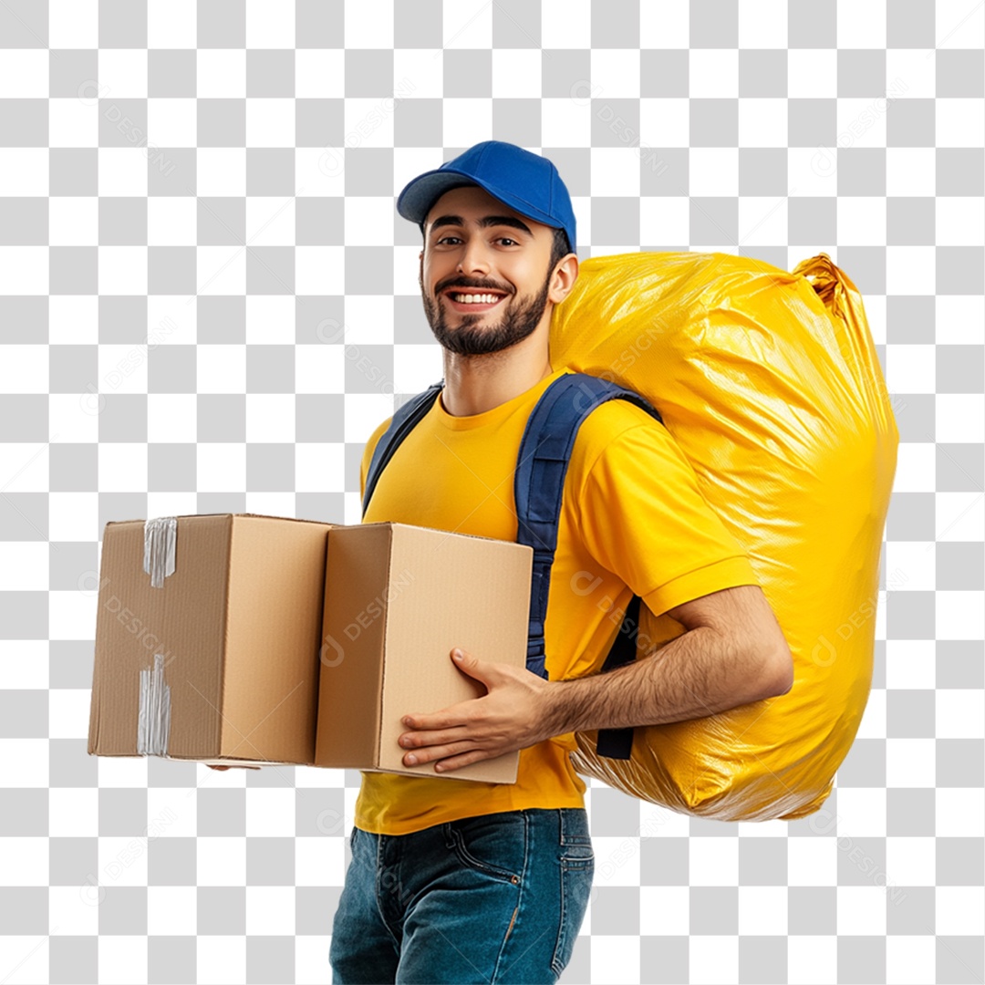 Entregador Trabalho Mercadorias PNG Transparente