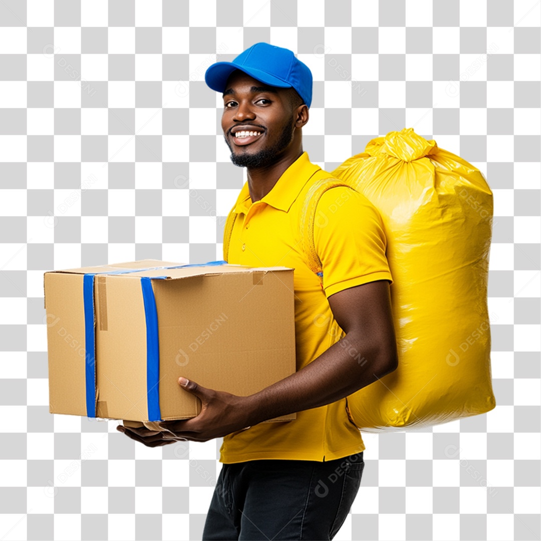 Entregador Trabalho Mercadorias PNG Transparente