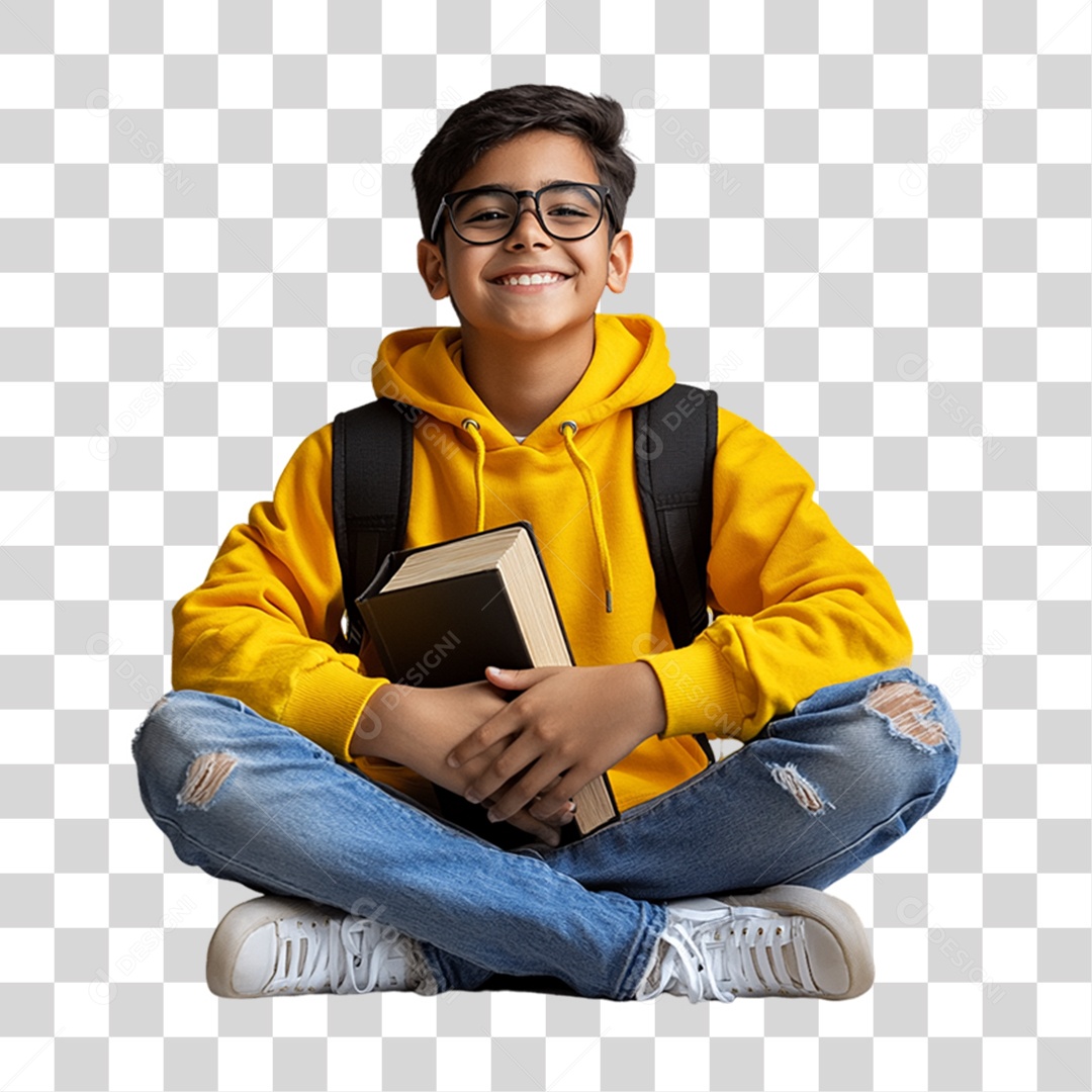 Criança Estudante Dia das Crianças PNG Transparente