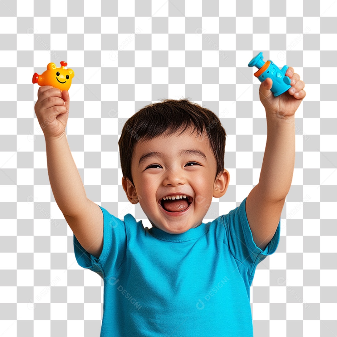 Criança Brincando Dia das Crianças PNG Transparente