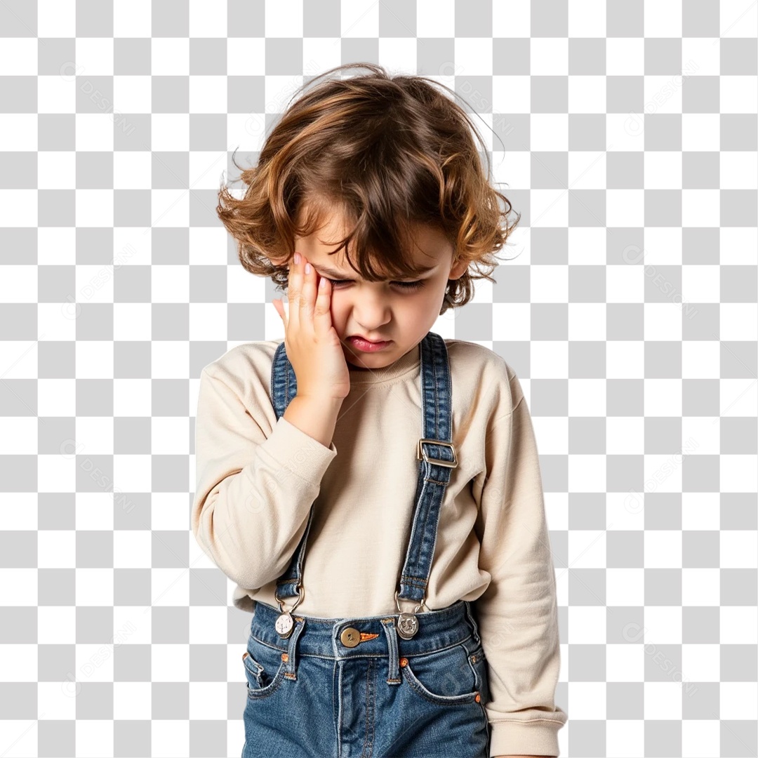 Criança Chorando Dia das Crianças PNG Transparente