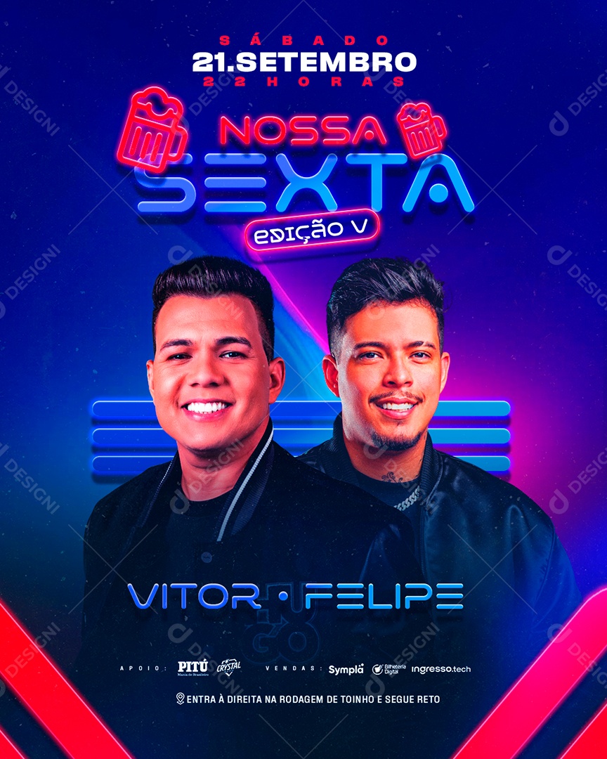 Nossa Sexta Social Media PSD Editável