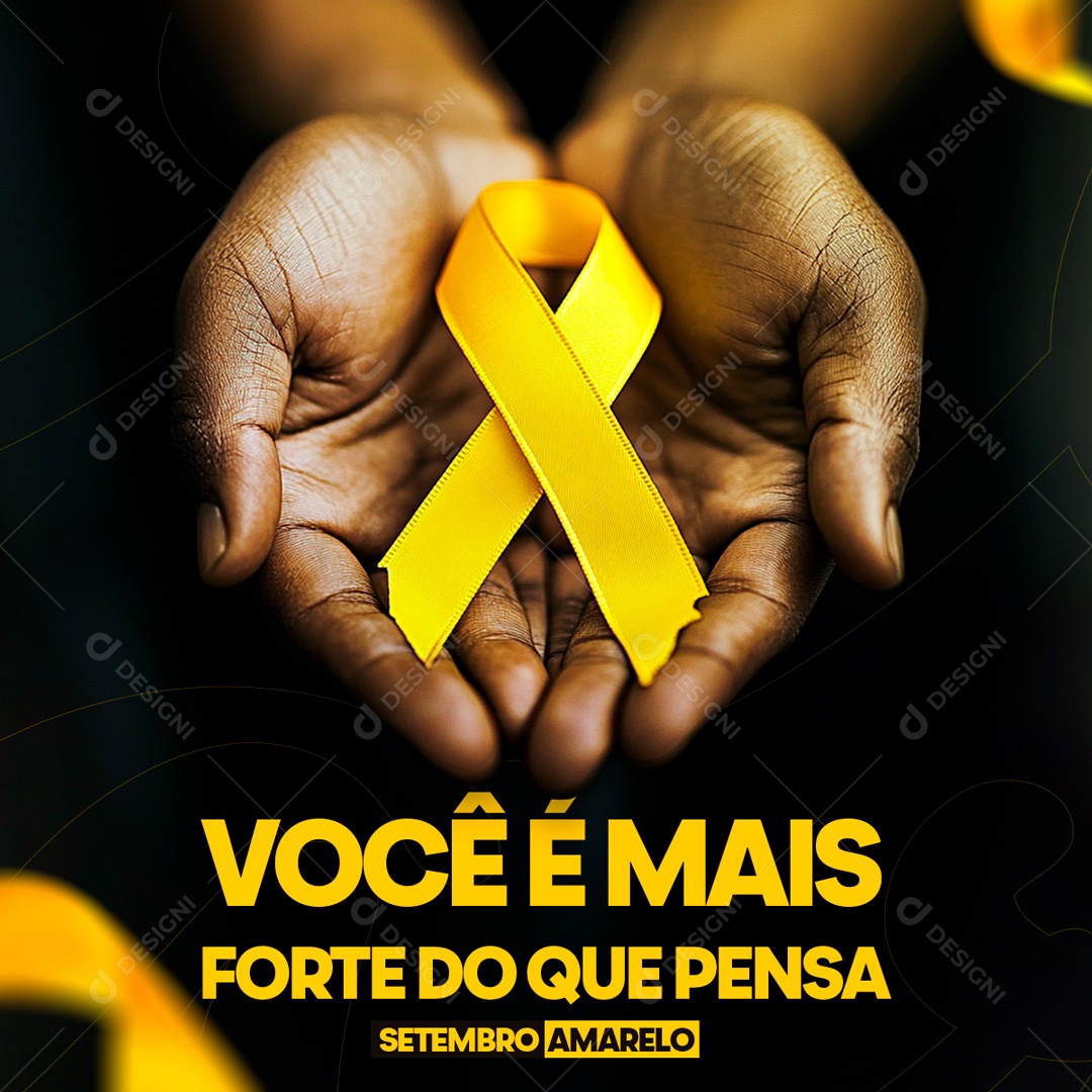 Setembro Amarelo Social Media PSD Editavel