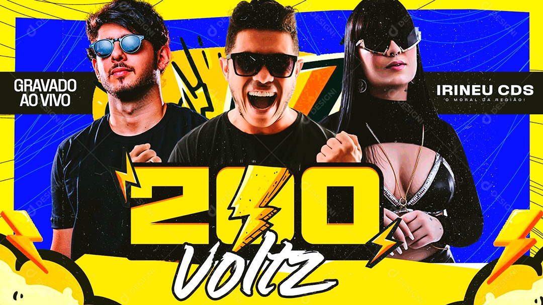 Flyer Shows Artista Social Media PSD Editável