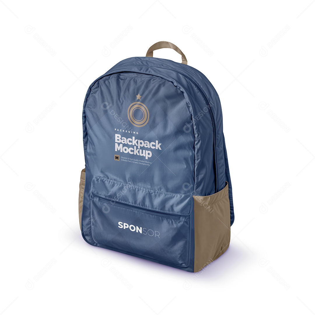 Mochila Mockup PSD Editável