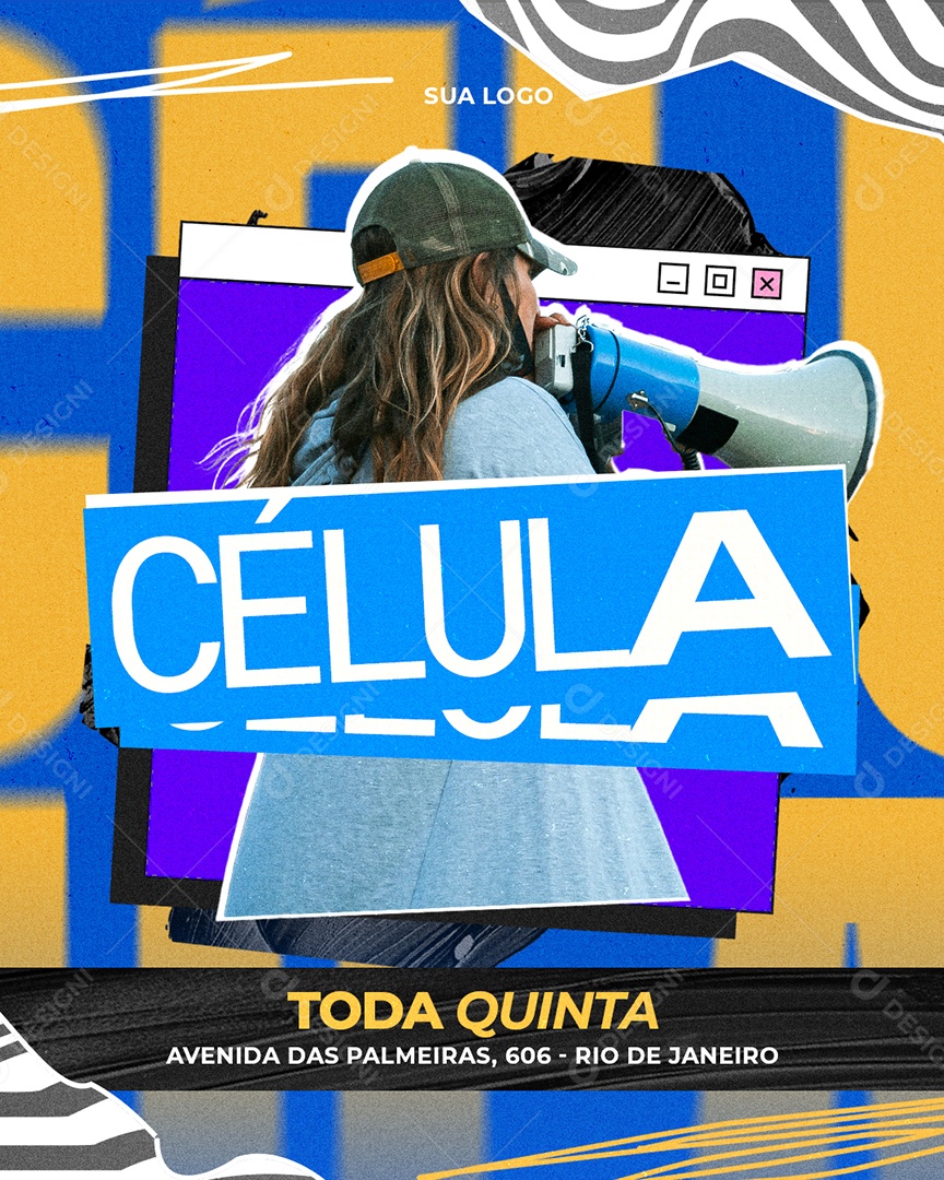 Gospel Célula Toda Quinta Social Media PSD Editável