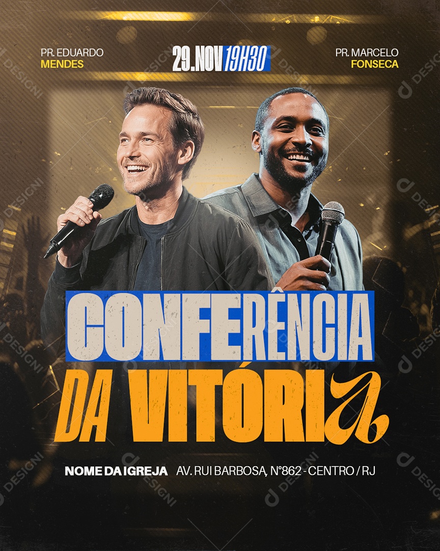 Gospel Conferência Da Vitória Social Media PSD Editável
