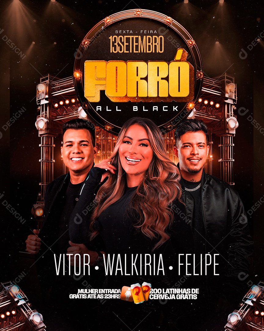 Flyer Shows Artist Social Media PSD Editable