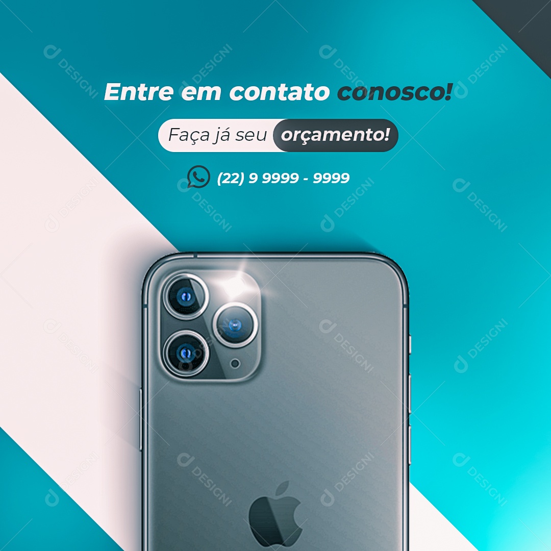 Assistência Técnica Entre em Contato Conosco Social Media PSD Editável