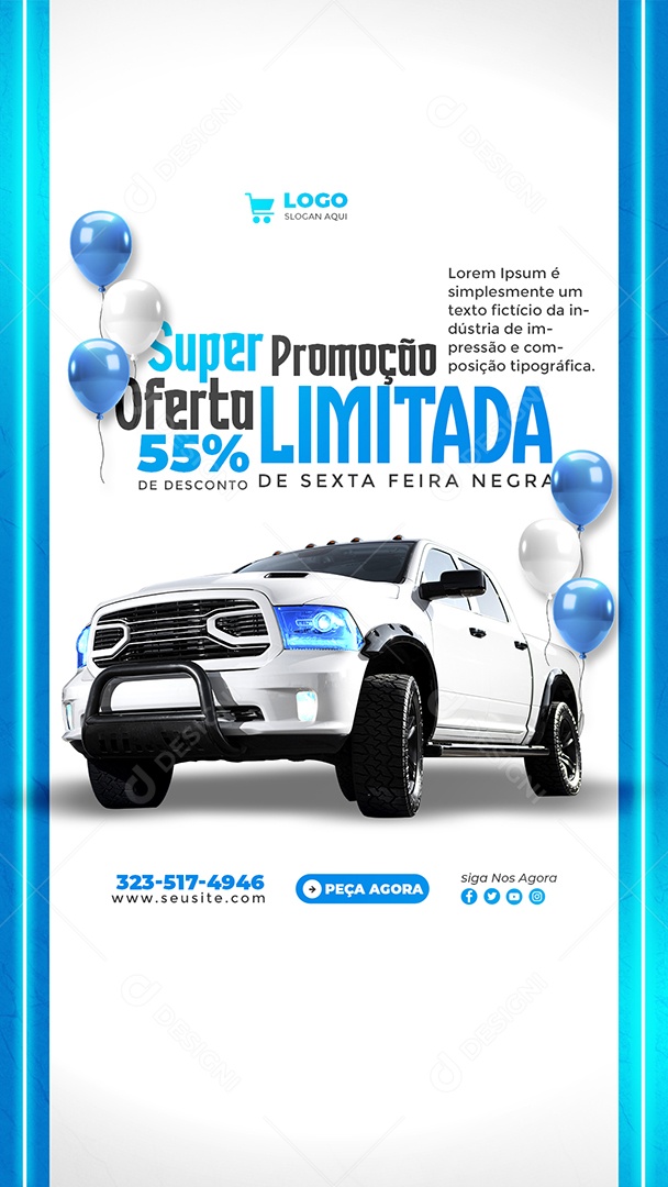 Story Promoção de Black Friday Social Media PSD Editável
