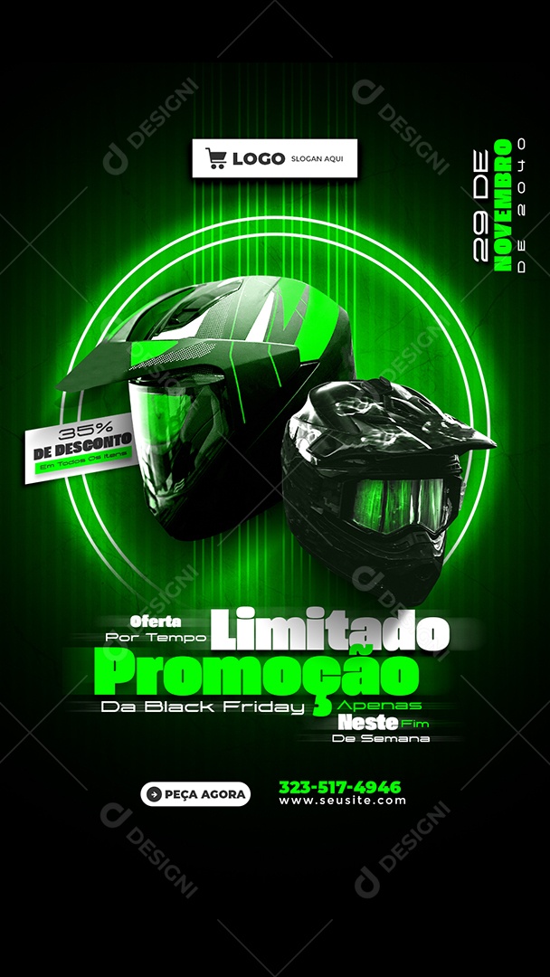 Story Promoção de Black Friday Social Media PSD Editável