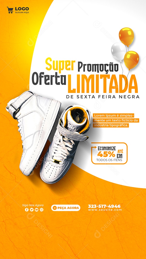 Story Promoção de Black Friday Social Media PSD Editável