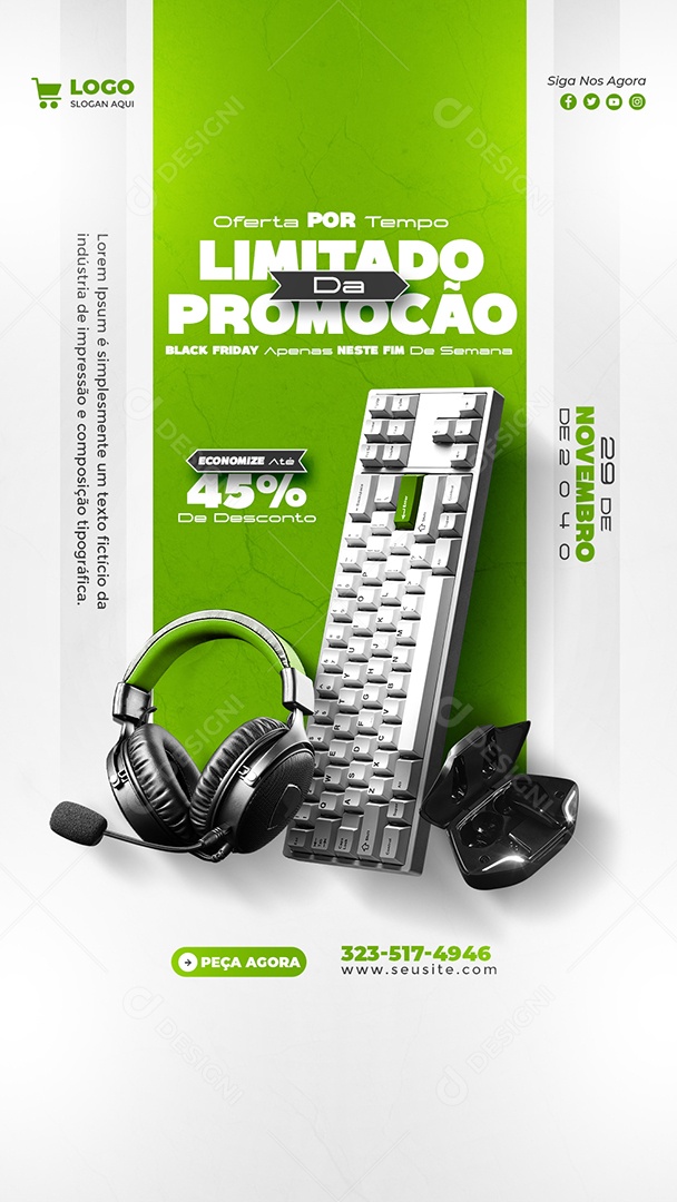 Story Promoção de Black Friday Social Media PSD Editável