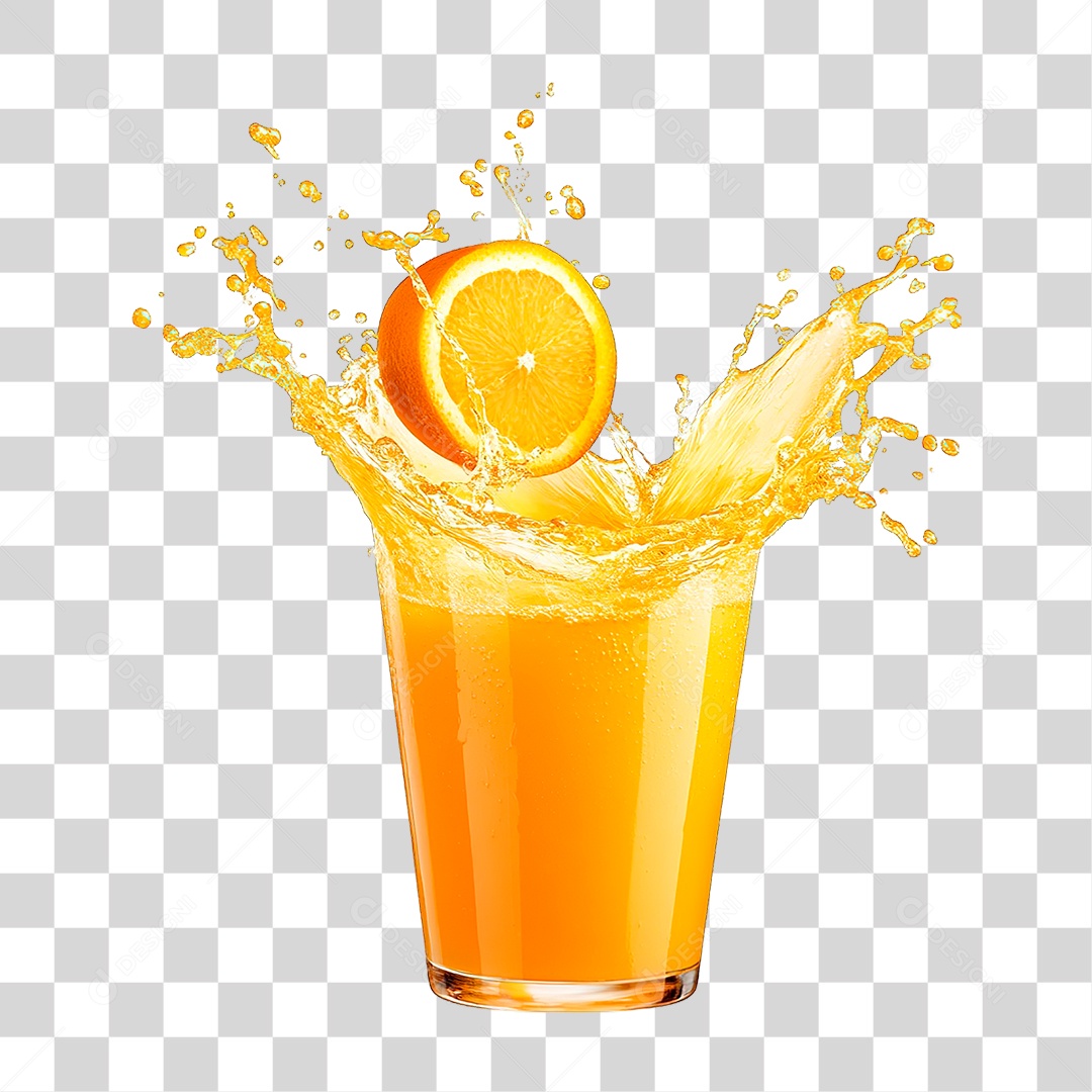 Suco de Laranja PNG Transparente