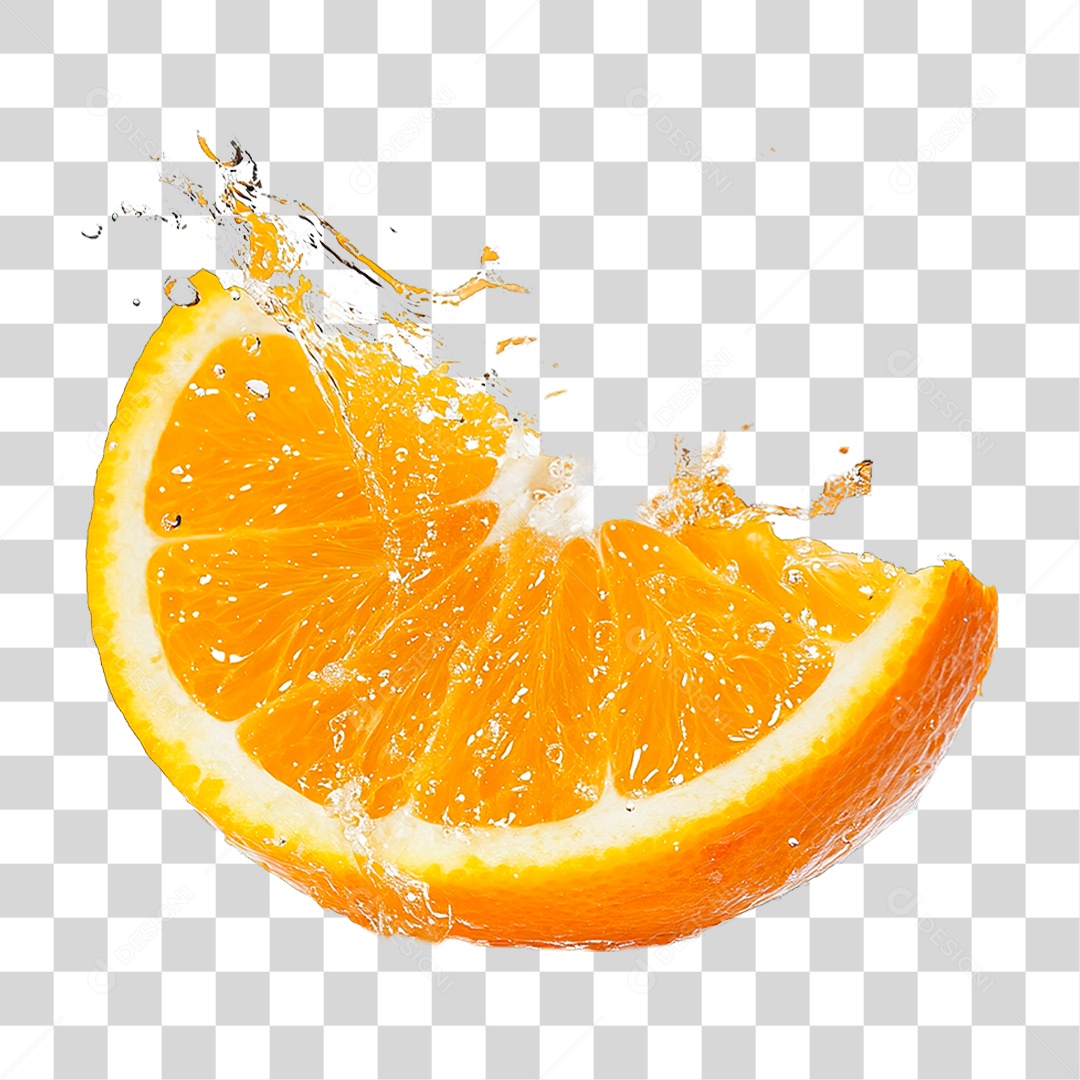 Fatia de Laranja PNG Transparente