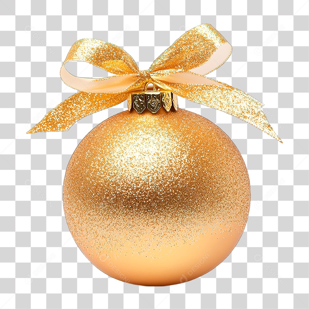 Bola Dourada PNG Transparente