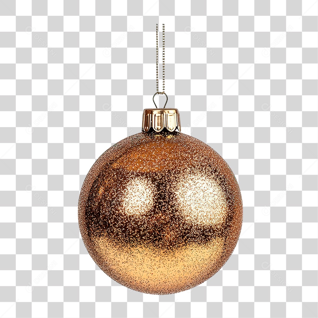 Bola Dourada PNG Transparente