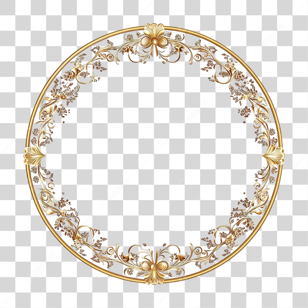 Moldura Circular PNG Transparente