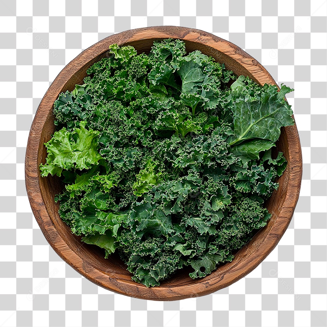 Tigela Folhas Verde PNG Transparente