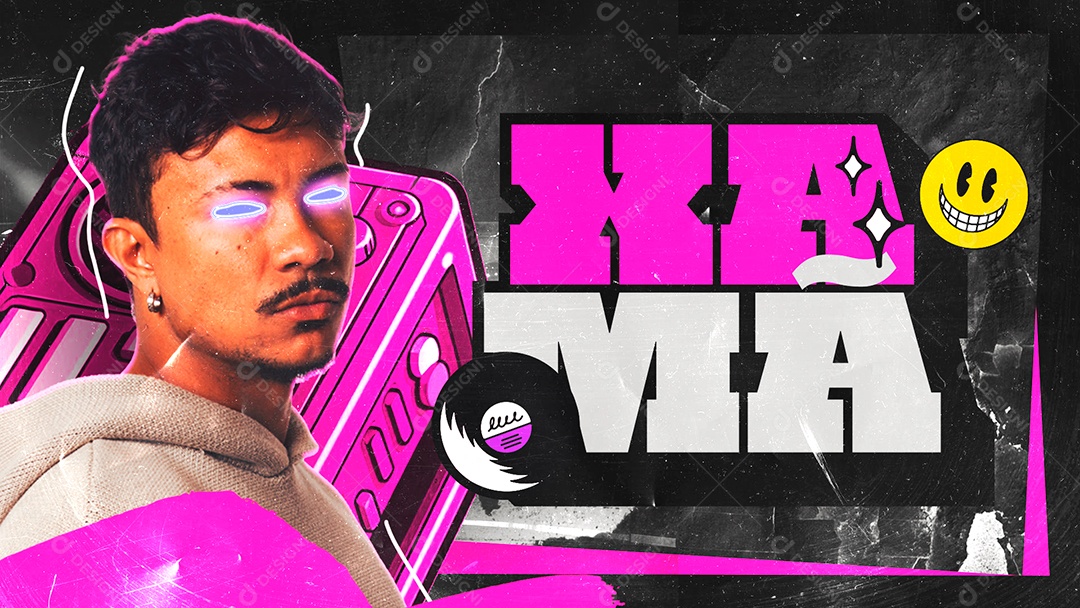 Flyer Artistas Shows Social Media PSD Editável