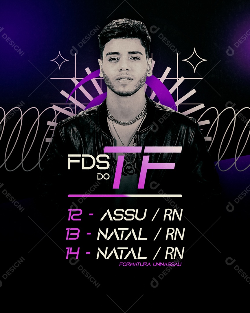 Feed Flyer Final De Semana Do TF Social Media PSD Editável